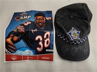 Chicago Police Baseball Hat SIGNED Chicago Bears