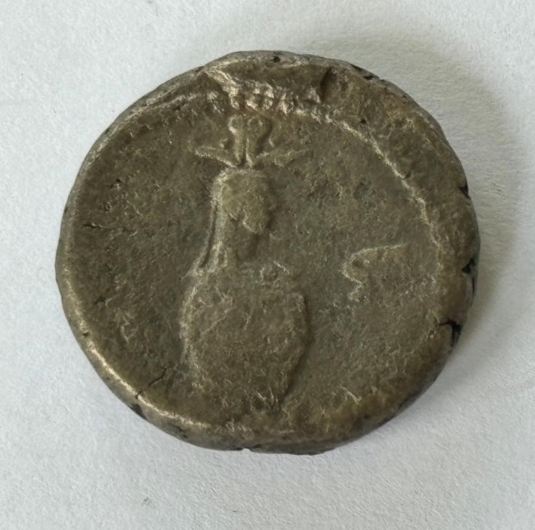 INTRESTING HEAVILY EMBOSSED ROMAN-GREEK? COIN