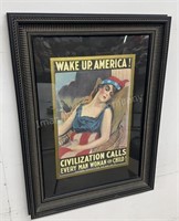 Nicely Frame Wake Up America! Advertisement