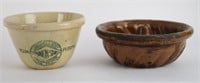 PUDDING BOWL AND RED WARE MOULD