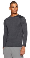 Amazon essentials men's medium grey long sleeve