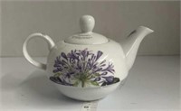 Ceramic Agapanthus Purple Teapot