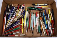 LARGE LOT OF LOCAL ADVERTISING PENS & PENCILS