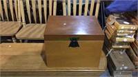 Chess style file cabinet box measuring 14 inches