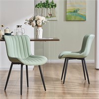 YOUNUOKE Dining Chairs Set of 2  Green