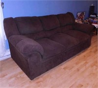 Micro-fiber 3 cushion sofa couch, 82" wide