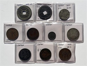 JAPAN: Lot of Late 18th & Early 19th Century Coins