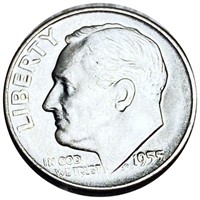 1955-S Roosevelt Silver Dime UNCIRCULATED