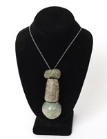 Pre-Columbian Hardstone Bead Necklace, 600-900CE