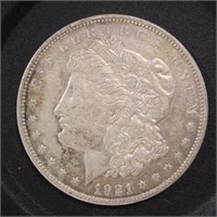 US Silver Coin 1921-D Morgan Silver Dollar $1, cir