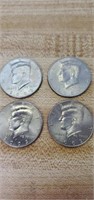 4 Kennedy Half Dollars 2003-P