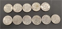 11 Ike Dollar Coins - 1-71, 2-72, 2-74, 4-76,