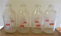 4 Sealtest Milk Bottles
