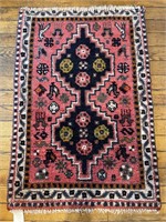 Shiraz Persian wool rug Approx. 36x26