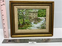Hand Painted Mill Scene Pauline Barger
