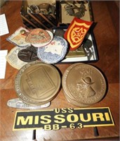 Military related lot of memorabilia, medals and