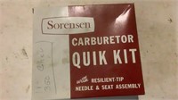 Vintage NOS Sorensen Carburetor Quik Kit