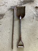 Shovel and Long Handled Scrapper