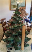 Ceramic Christmas Tree Missing Base, Damage To