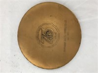 Solid Bronze 75th Anniversary Plate