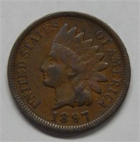 1897 Indian Head Cent - I in Neck Mint Error