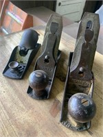 3 Wood Planes, Stanley Bailey#3