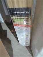 3 piece rail kit pressure treated 8'