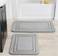 m-rack16: Mainstays Silver Memory Foam Bath Rug