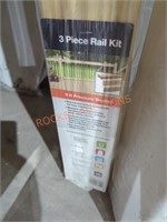 3 piece rail kit pressure treated 8'
