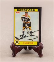 1991 SCORE Junior Star Bobby Orr Autographed Card