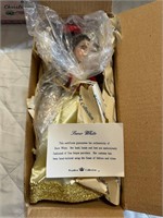 Porcelain Snow White doll- new