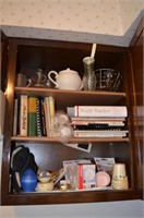 Contents Of Kitchen Cabinet - Cookbooks/Lightbulbs