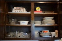 Contents of Double Wall Kitchen Cabinet - Corning