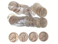 (40) U. S. Silver Quarters