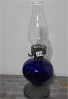 16" Blue Oil Lamp    Hong Kong