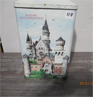 12"4 x 7" Schloss Neuschwanstein  Tin