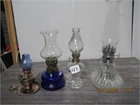 4 small Oil Lamps