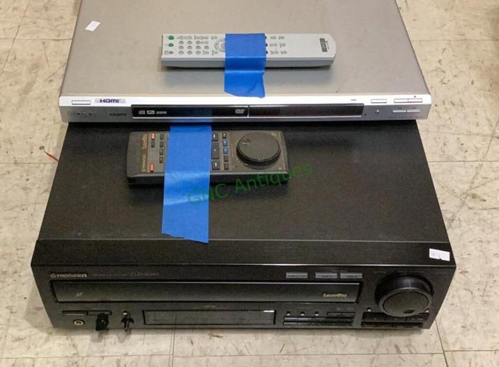 Pioneer brand laser disc player with remote and