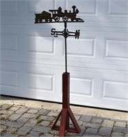 Grant Cast Iron Locomotive Train Weathervane