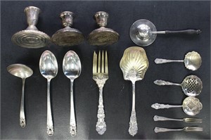 3 Pounds Sterling Silver wide mix of mostly forks