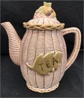 Vintage Pottery Tea Pitcher
