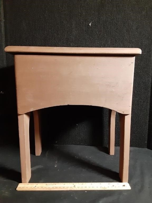 Wooden Shoeshine Stool