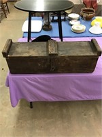 Antique Sawyers Box With Hand Saws