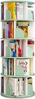 WHDEOY Easy to Assemble Round Bookshelf 360° Three