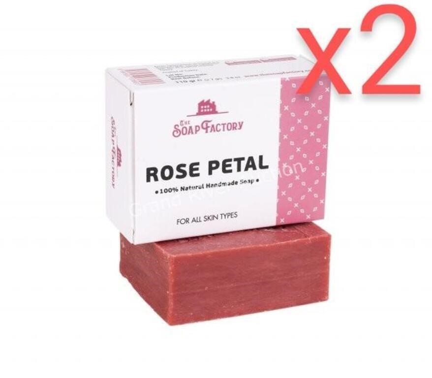 2-Pack The Soap Factory Rose Petal Natural SoapBar