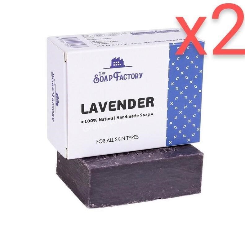 2-Pack The Soap Factory Lavender Natural Soap Bar