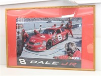 NASCAR 8 DALE JR Puzzle Pieces Framed Picture