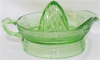 Green Glass Juicer 4x8x6