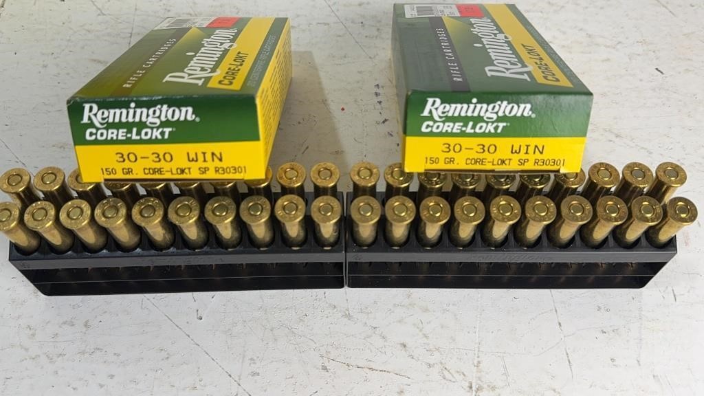 40 rds Remington.30-30 Win 150 gr