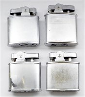 (4) VINTAGE SILVER TONE LIGHTERS